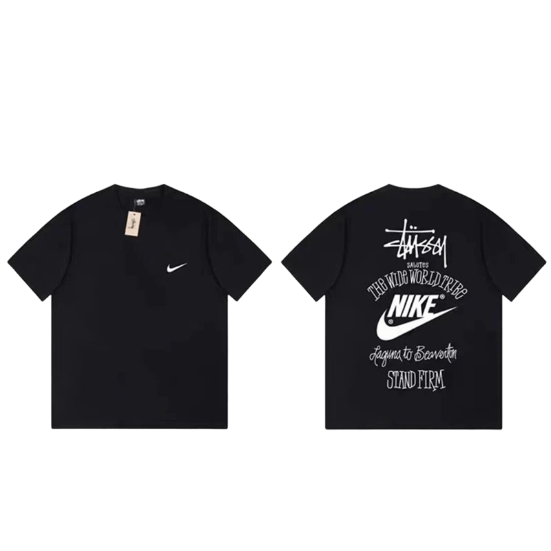 Stussy Unisex Black T-Shirt: 90s Streetwear, Breathable Comfort