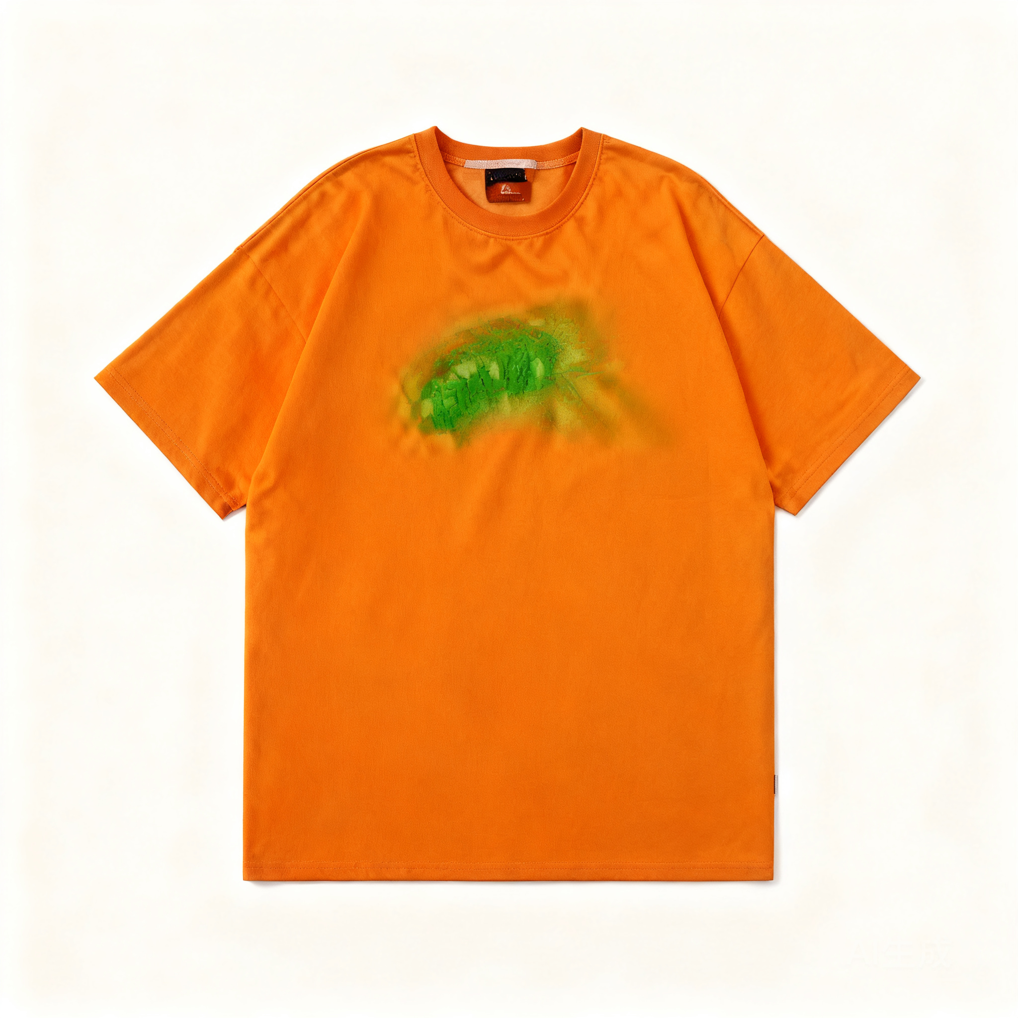 Stussy Unisex Orange Logo T-Shirt | Cotton Streetwear