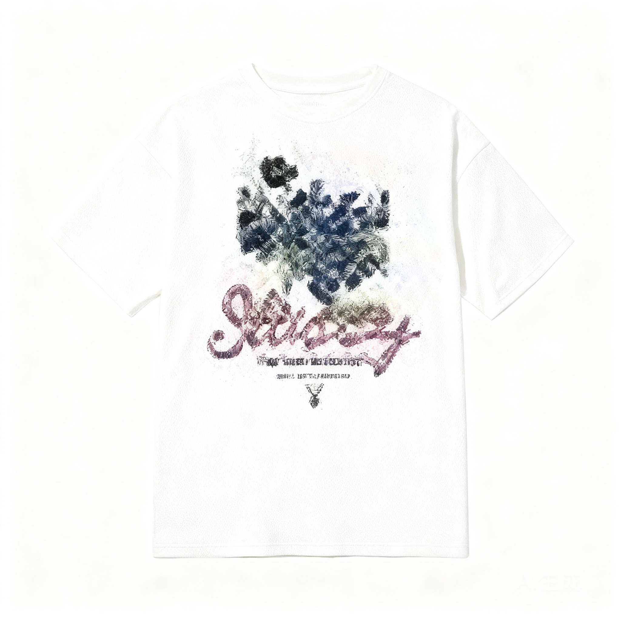 Stussy White Cotton T-Shirt: 90s Retro Streetwear, Unisex