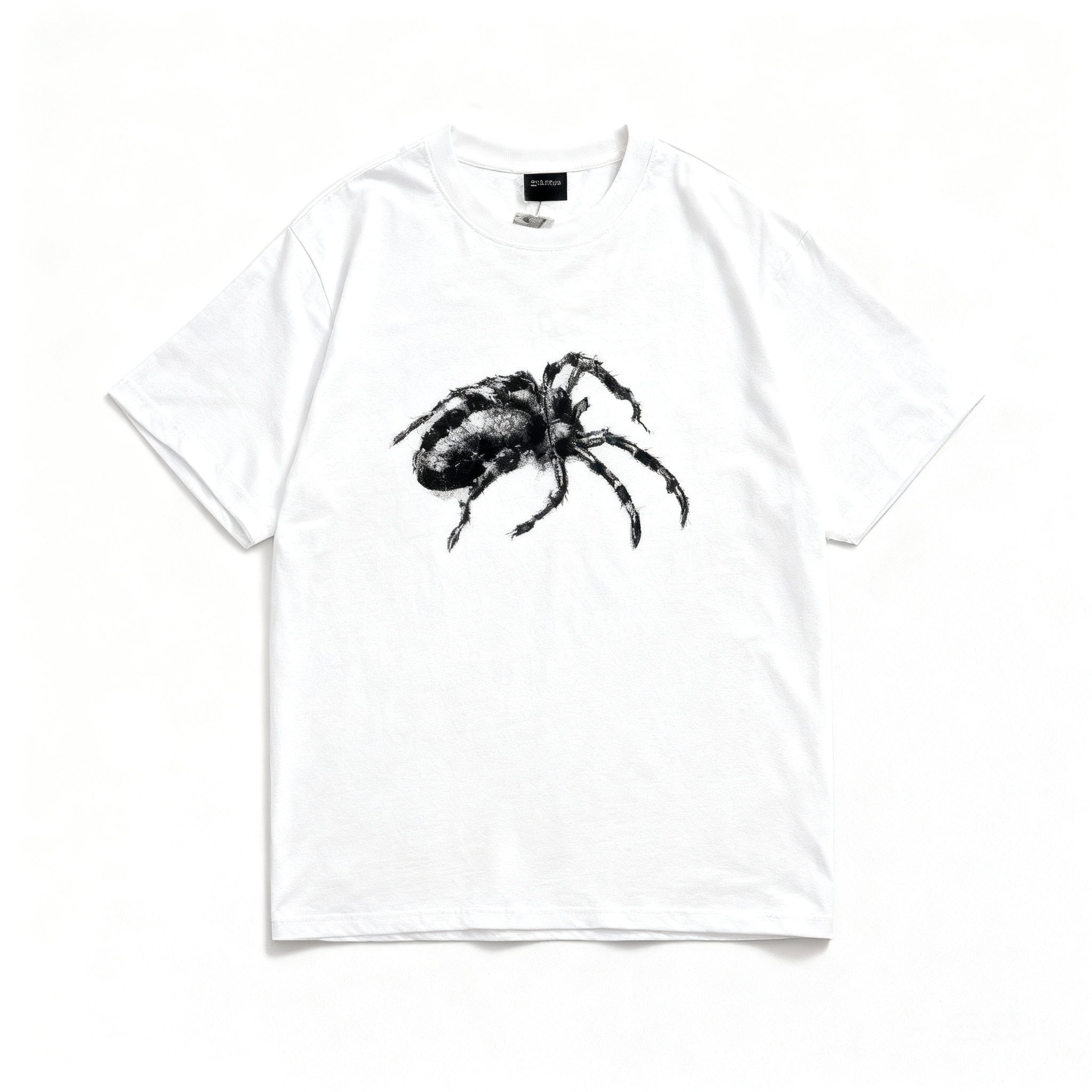 Stussy White Cotton Tee: Unisex Streetwear with Graphic