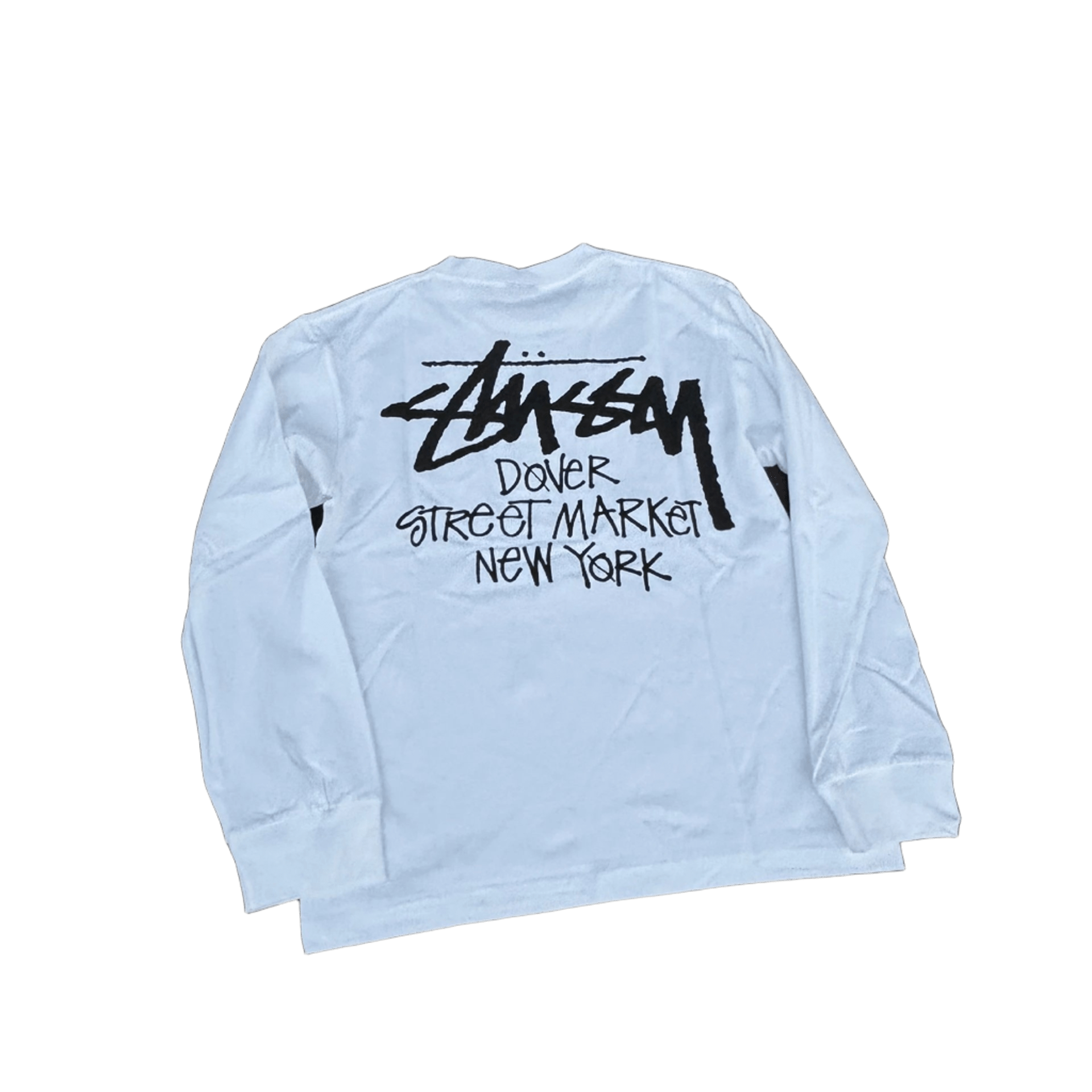 Stussy White Long Sleeve Tee - Unisex 90s Street Style