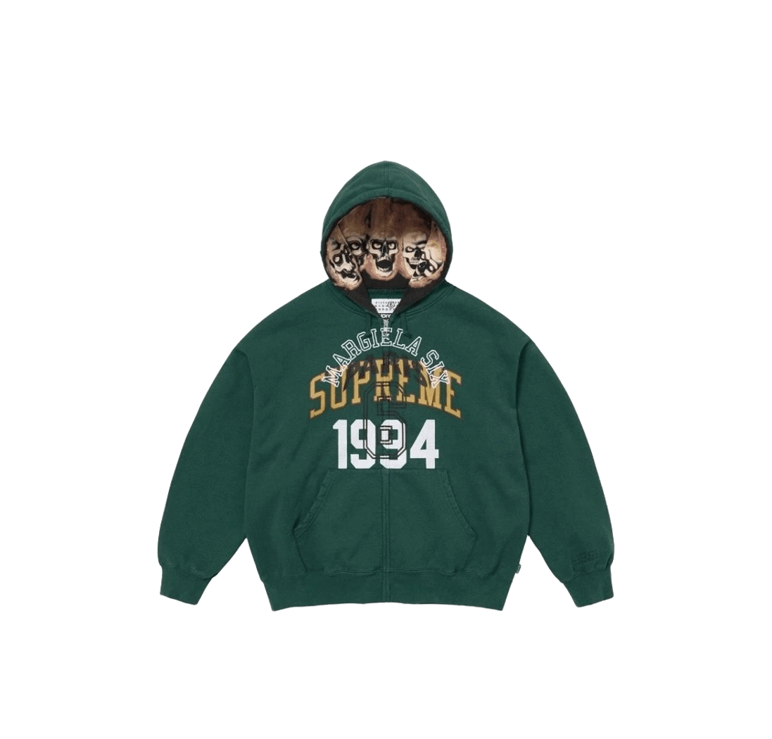 Supreme 90s Green Cotton Hoodie - Streetwear Unisex