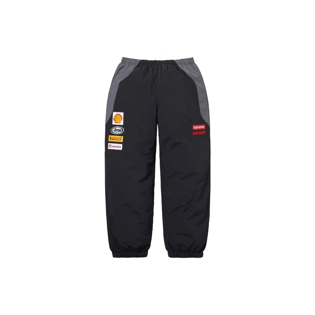 Supreme 90s Racing Pants: Black/Grey, Unisex Streetwear
