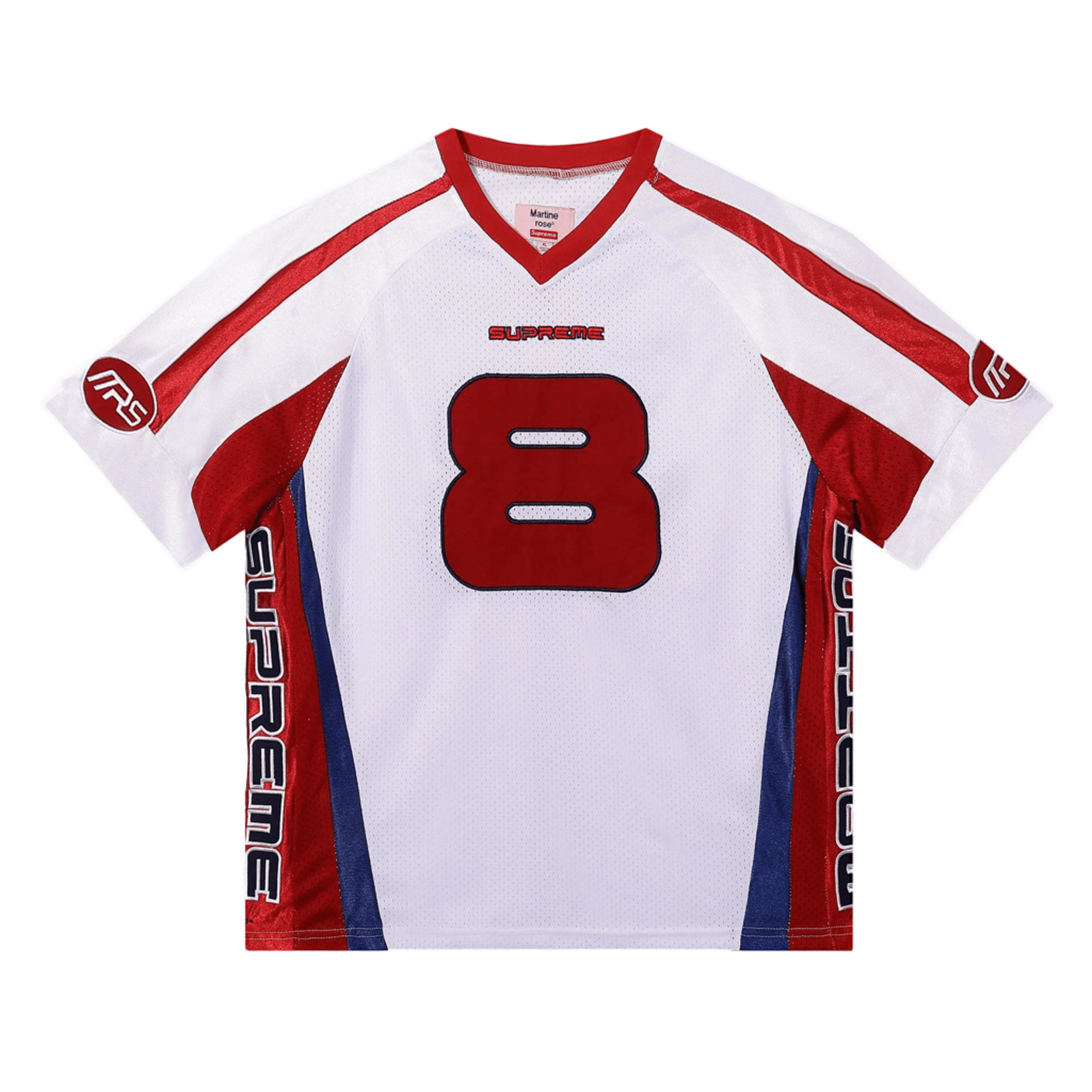 Supreme 90s Retro Mesh Jersey, Red/White, Unisex