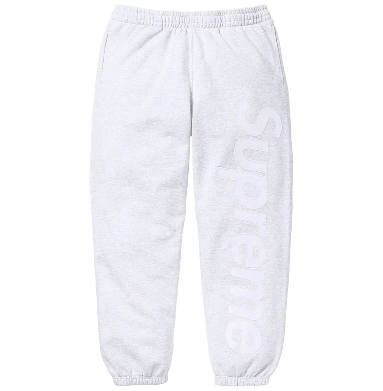 Supreme Basic Light Grey Sweatpants | Cozy Cotton