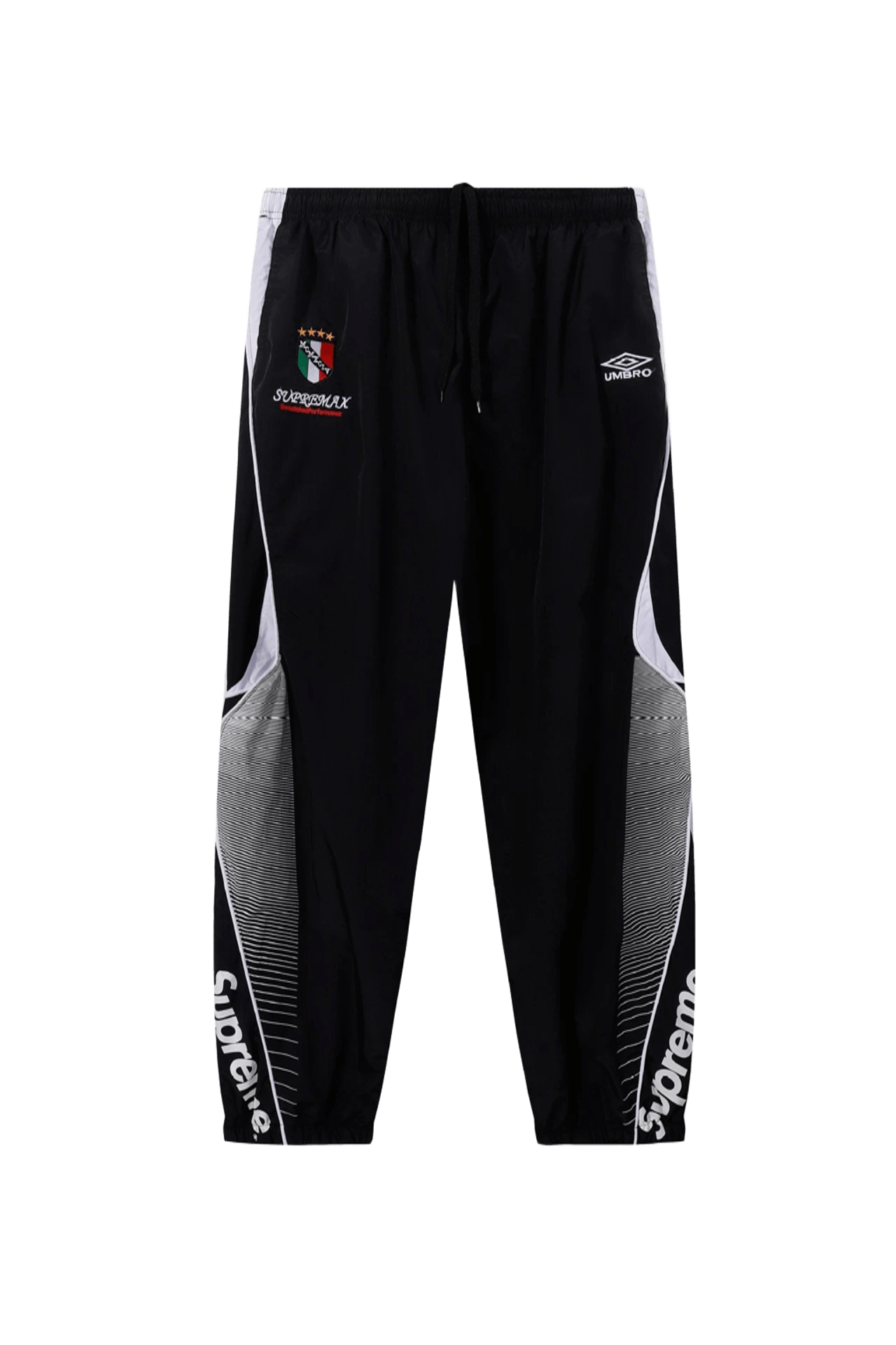 Supreme Black Athletic Pants w/ Logo | Unisex Streetwear