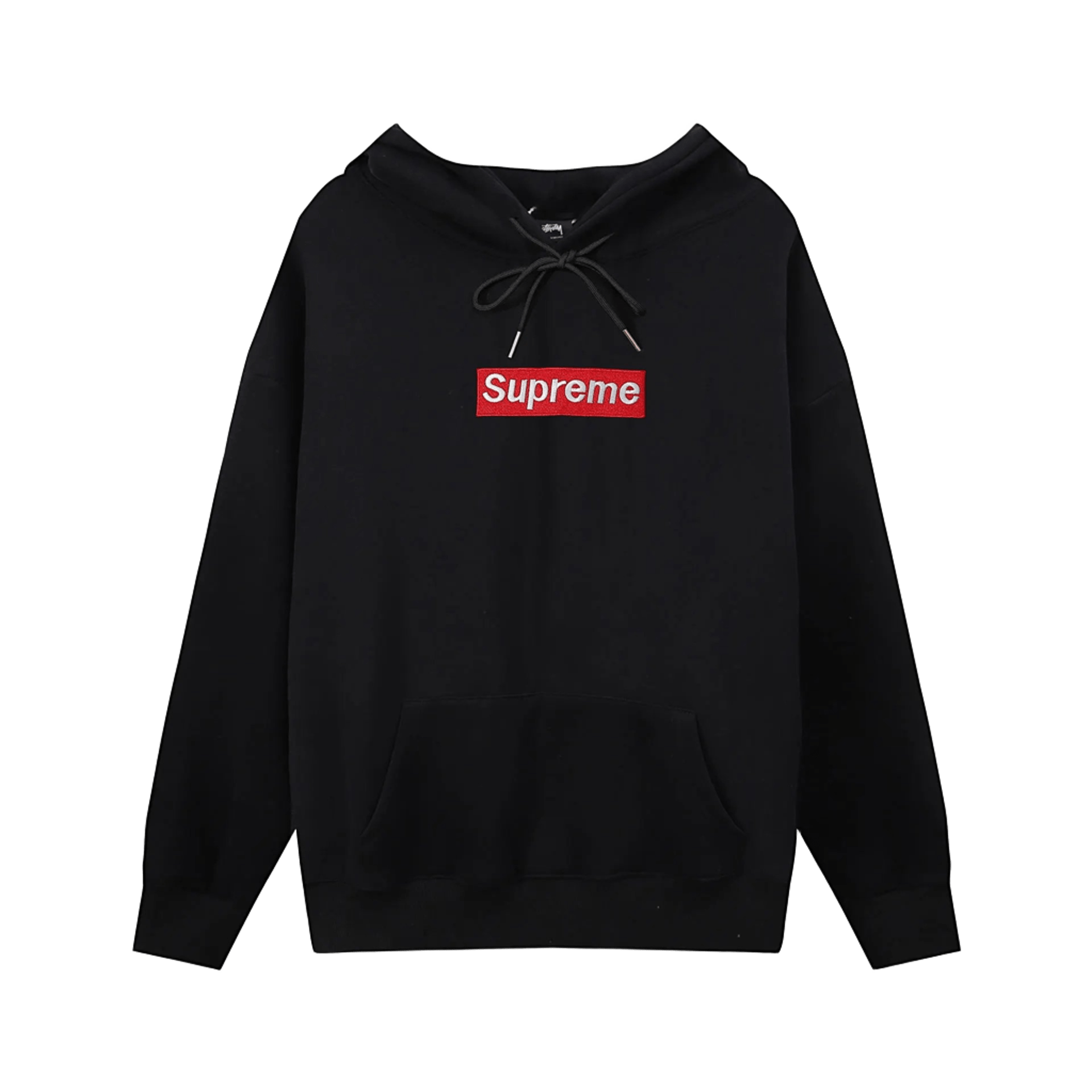 Supreme Black Box Logo Hoodie: Cotton Streetwear