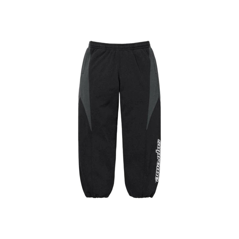 Supreme Black Cotton 90s Sweatpants w/ Logo