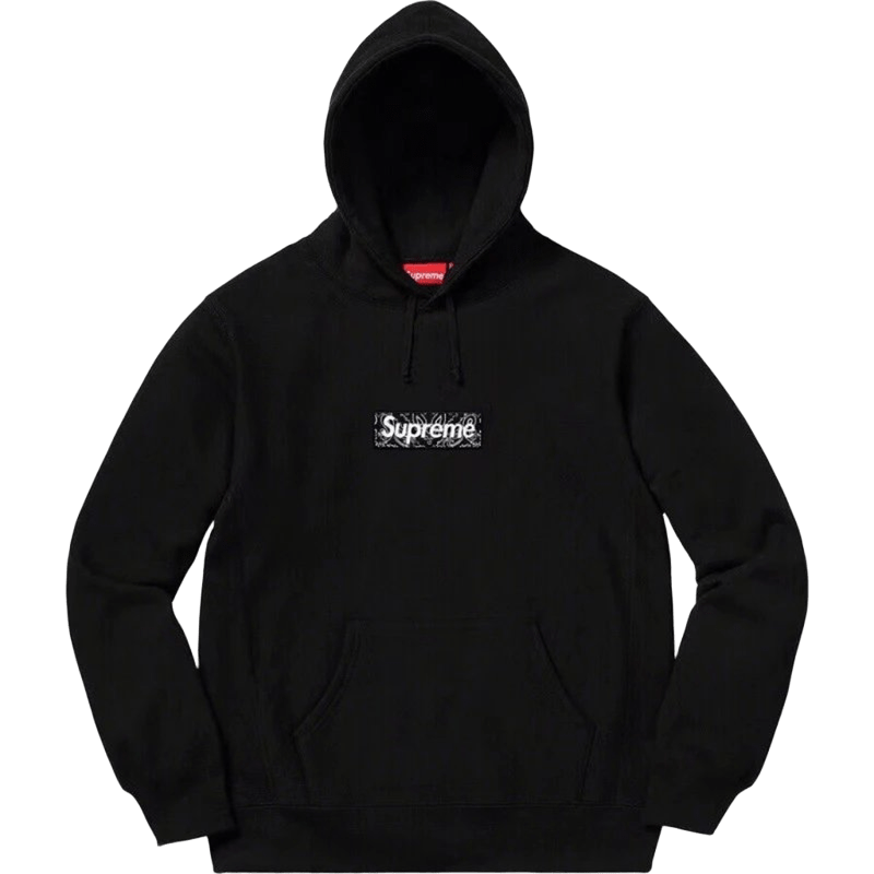 Supreme Black Hoodie: Cotton Streetwear, Unisex, 90s Style