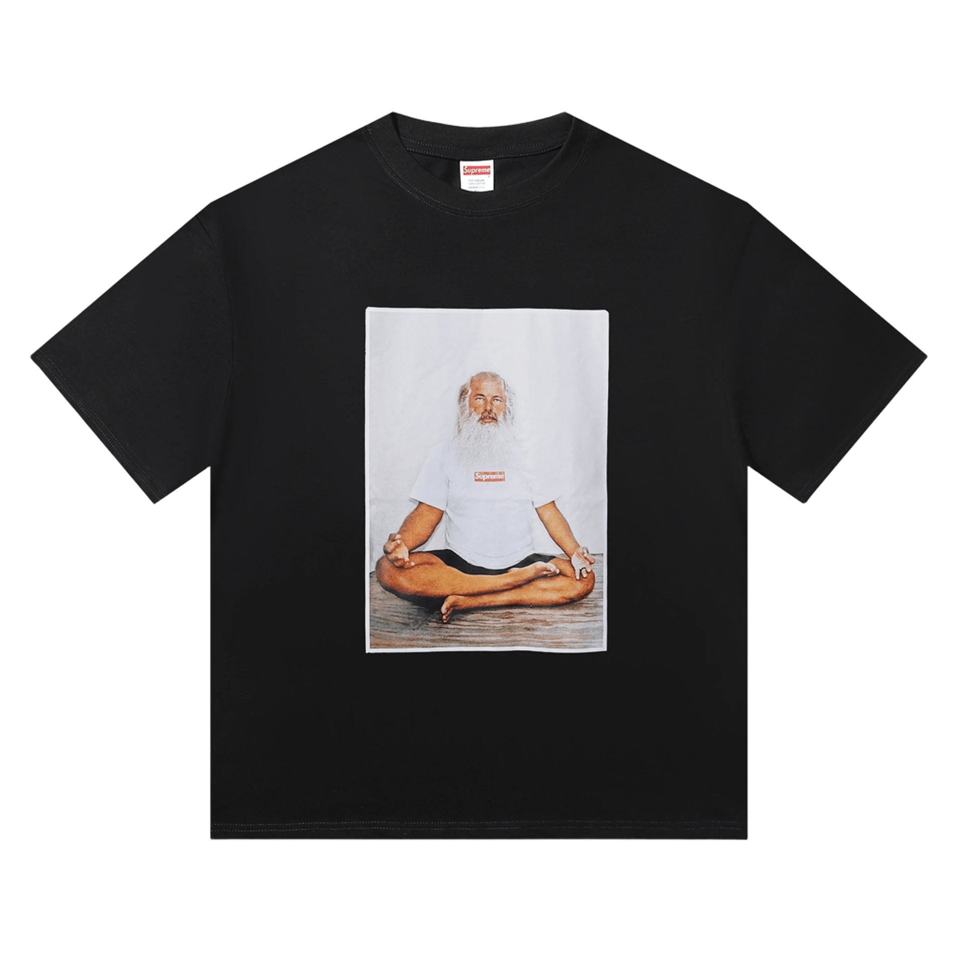Supreme Black Tee: 90s Streetwear, Unisex, Comfort Fit