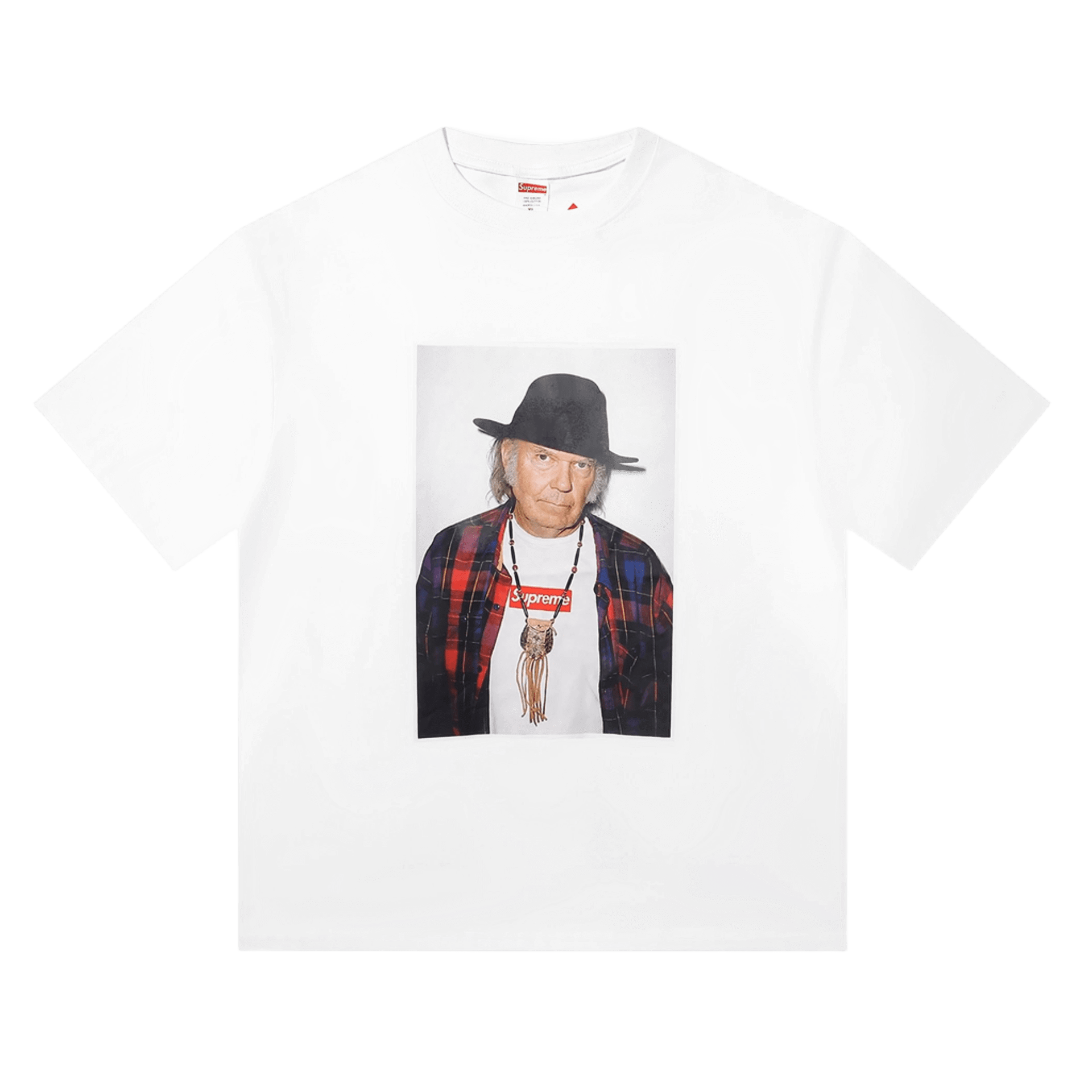 Supreme Character Print Cotton Tee: Unisex White Streetwear