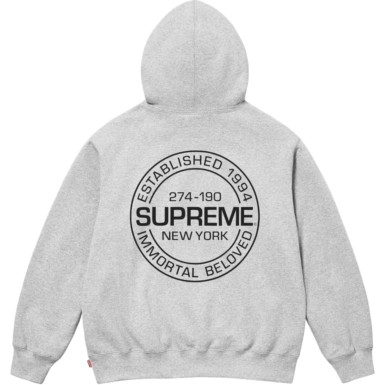 Supreme Classic Gray Hoodie 90s Streetwear Unisex
