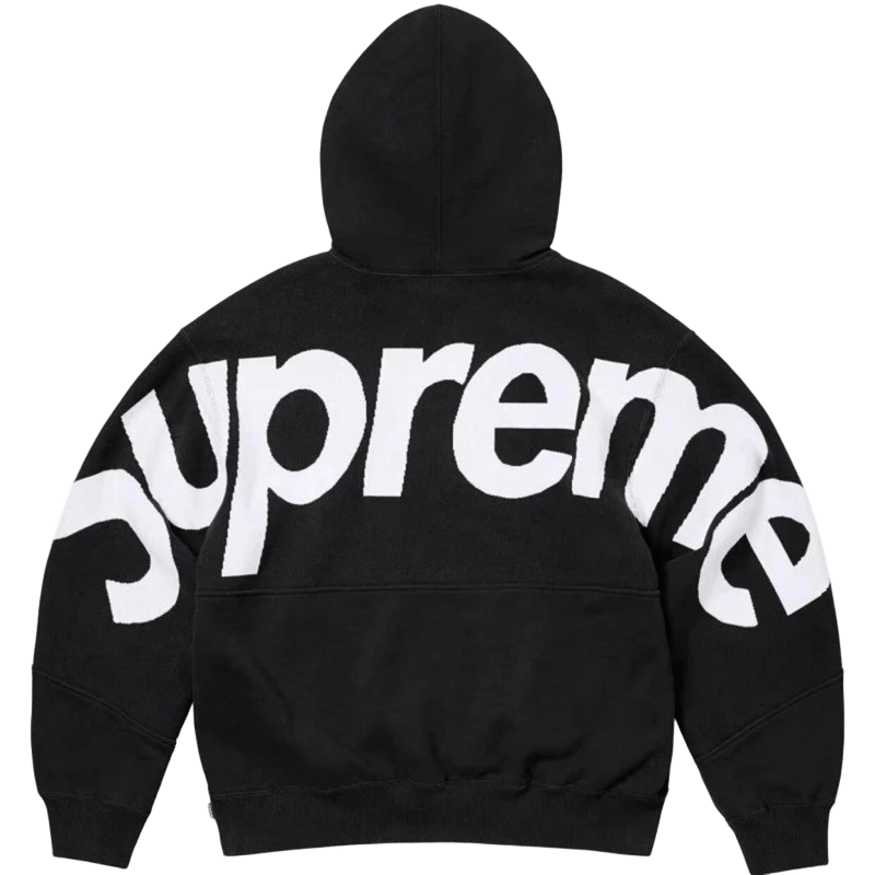 Supreme Classic Logo Hoodie: Black, Cotton, Unisex