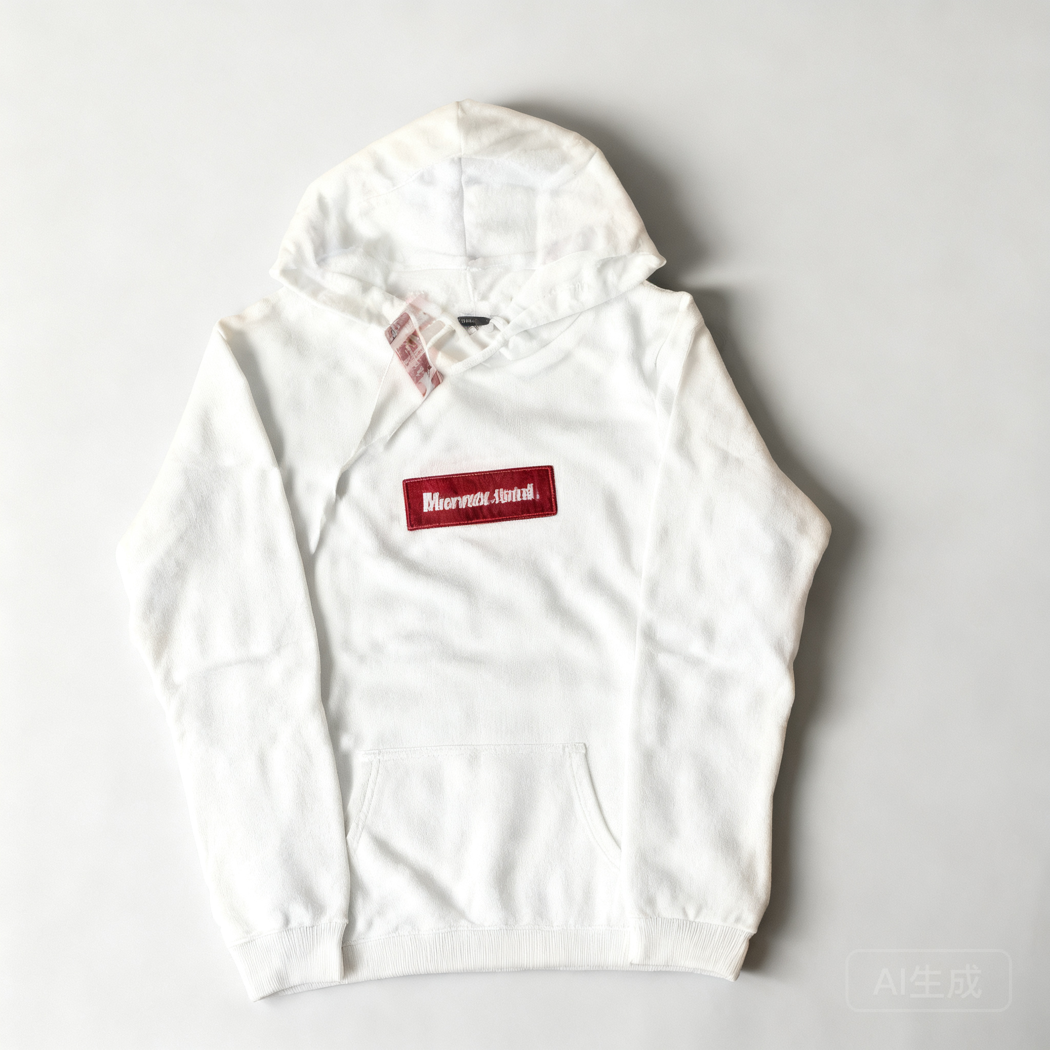 Supreme Classic White Hoodie 90s Streetwear Unisex