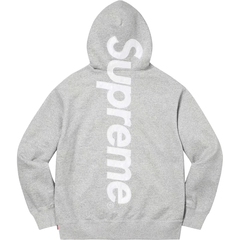 Supreme Gray Hoodie: Unisex 90s Streetwear, Premium Cotton