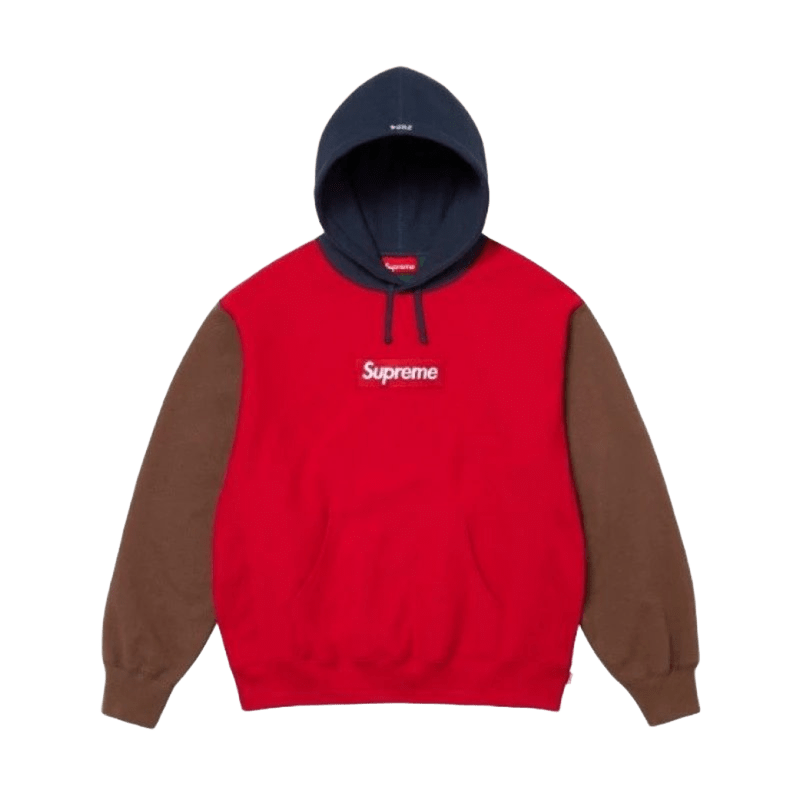 Supreme Red Hoodie: Cotton Blend, 90s Street Style, Unisex