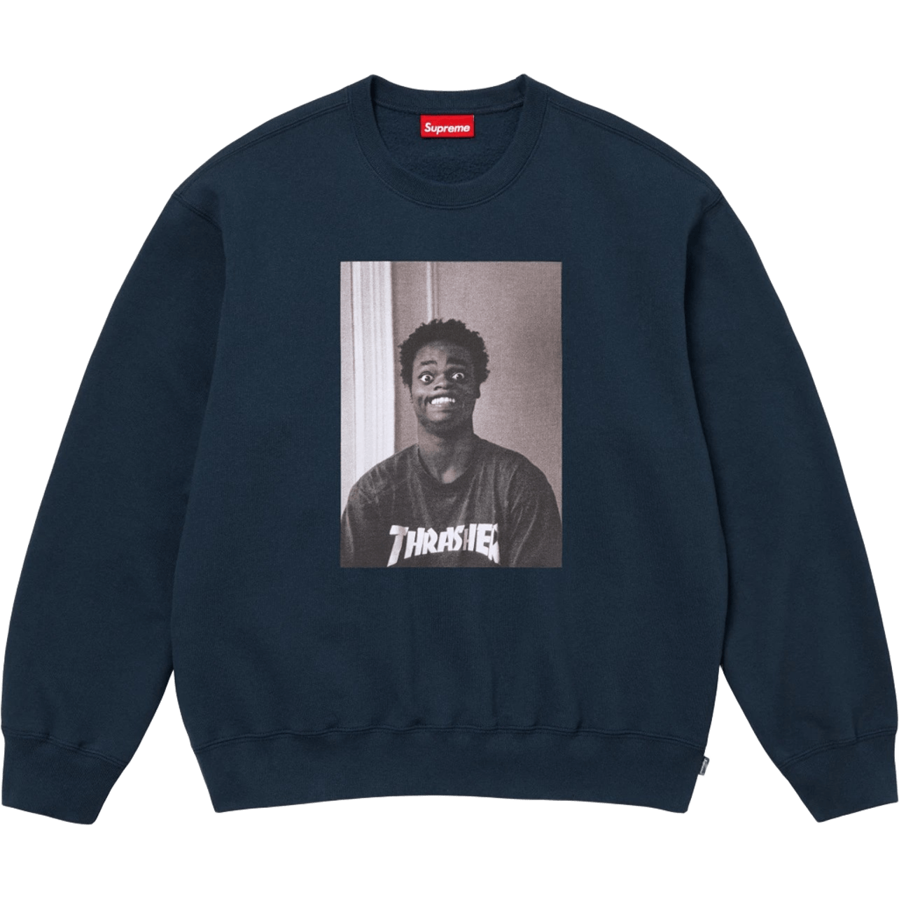 Supreme THRASHER Hoodie: Navy Blue, Warm Cotton, Unisex Streetwear