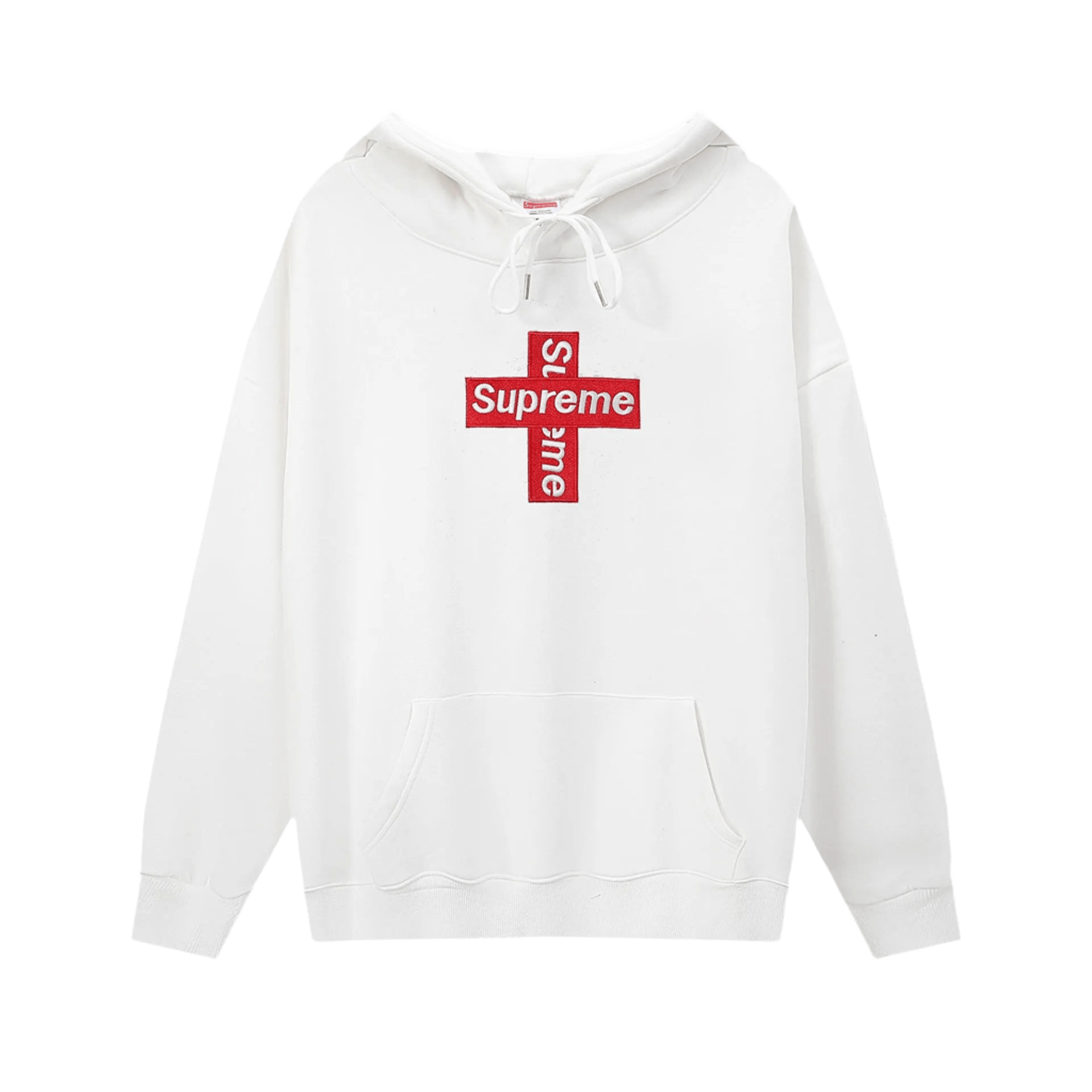 Supreme White Hoodie: Cotton Streetwear for Men & Women