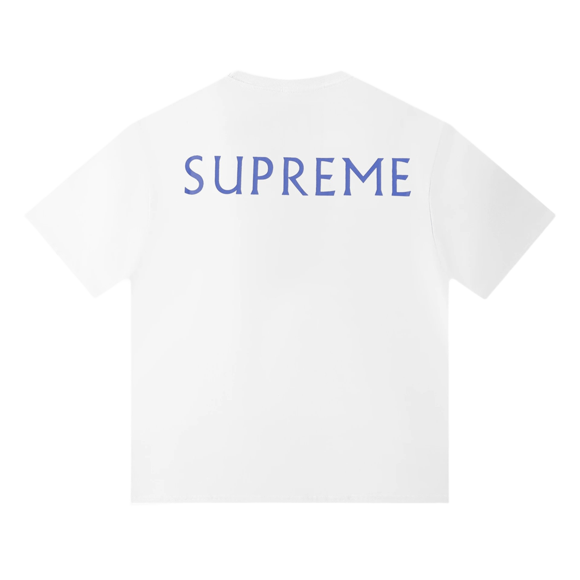 Supreme White T-Shirt: Cotton Unisex Streetwear Vintage Tee