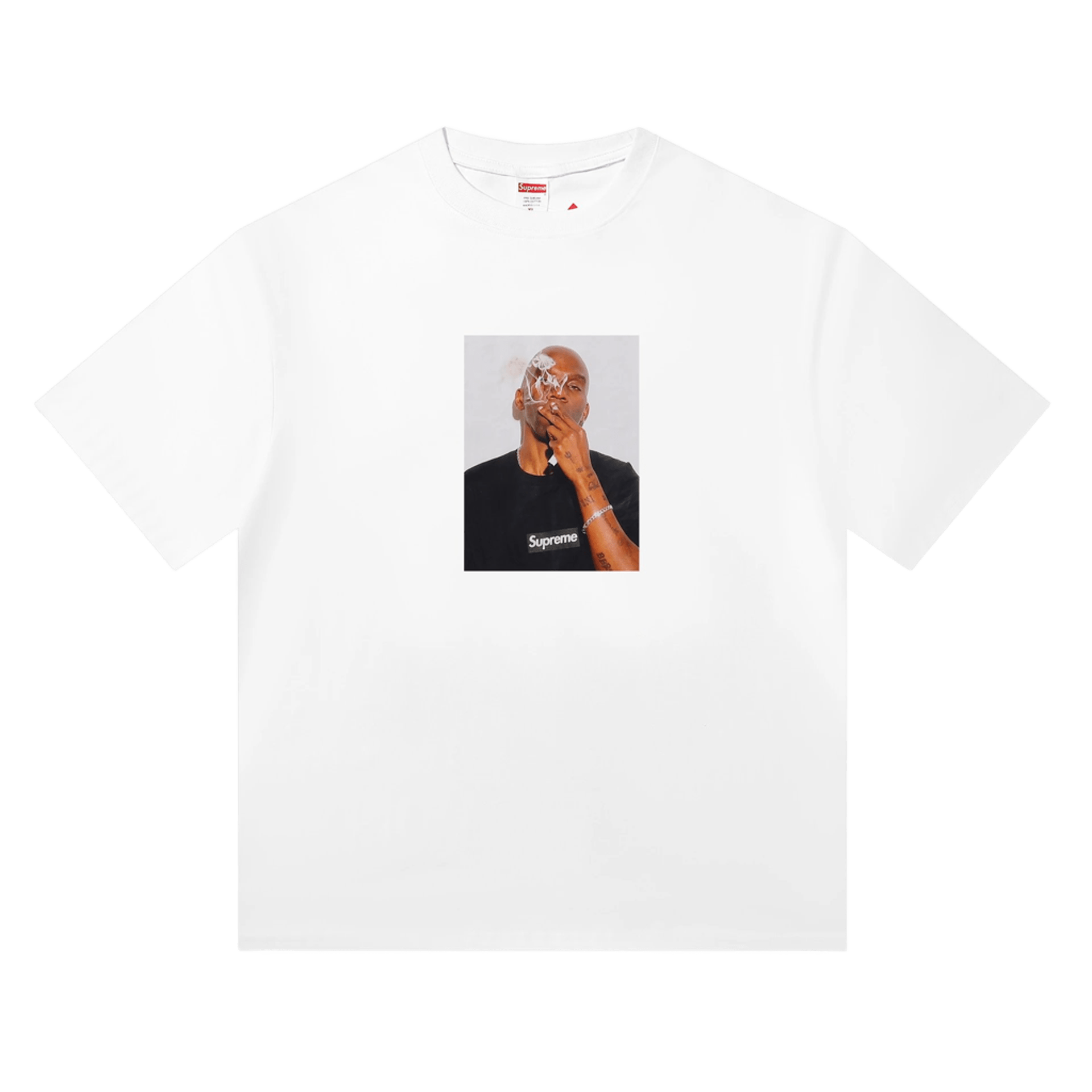 Supreme White Tee: Unisex Cotton T-Shirt with Graphic Print