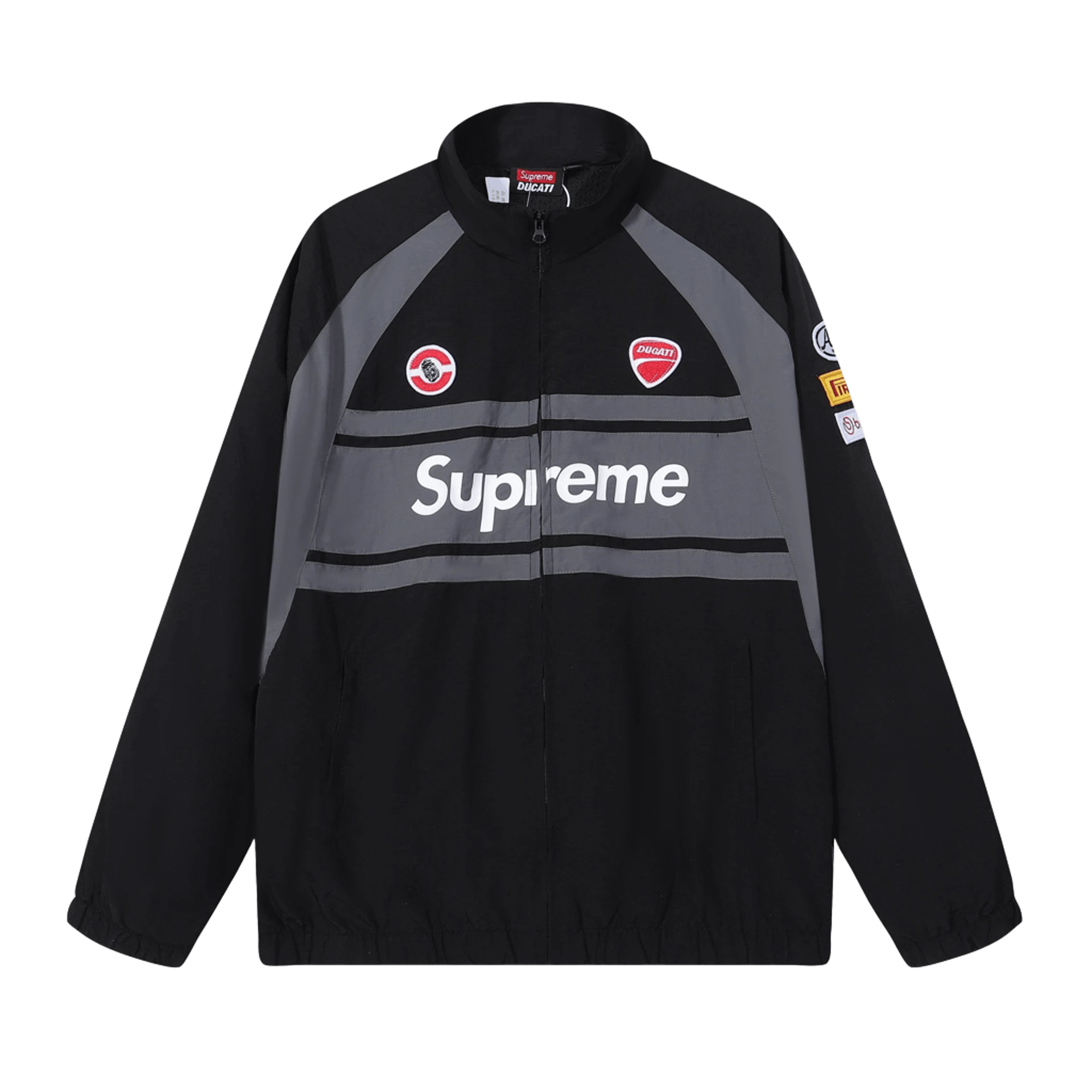 Supreme x Ducati 90s Windproof Black Jacket, Unisex