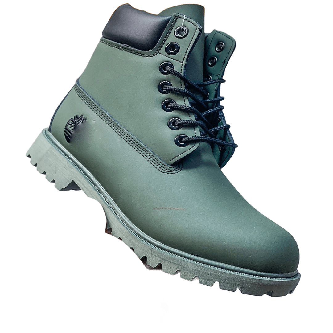 Timberland Classic Green Waterproof Leather Work Boots