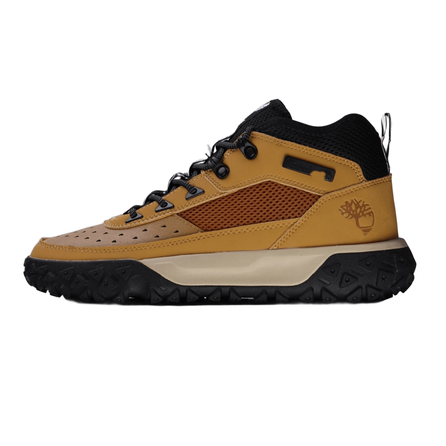 Timberland Unisex Leather & Mesh High-Top Boots, Slip-Resistant