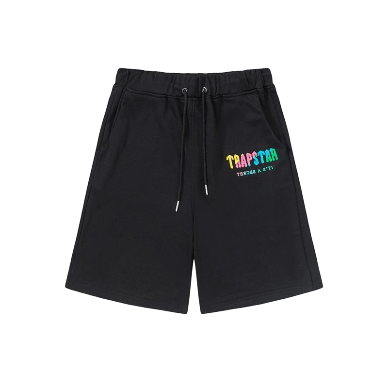 Trapstar Black Drawstring Shorts: Soft Streetwear for Men & Women