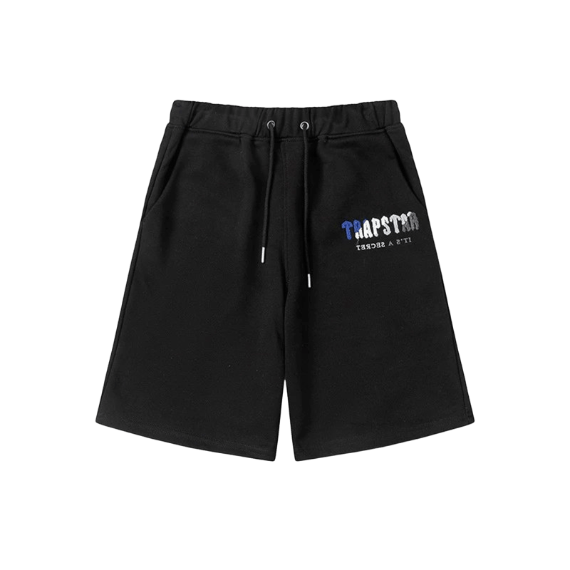 Trapstar Essentials Black Shorts: Soft, Iconic Logo, Unisex Streetwear
