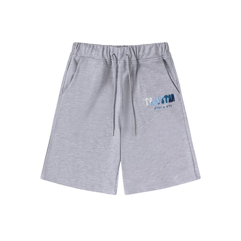 Trapstar Grey Cotton Shorts: Unisex Street Style