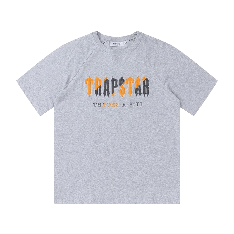 Trapstar Grey Cotton Tee: Unisex Streetwear Basic