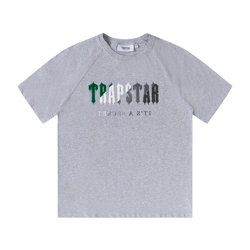 Trapstar Grey Cotton Unisex T-Shirt | Streetwear Logo Tee
