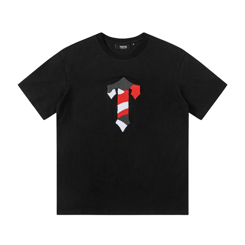 Trapstar Unisex Black Cotton T-Shirt - Embroidered Logo