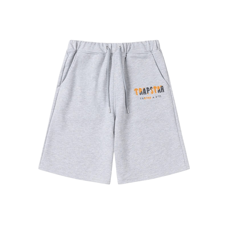 Trapstar Unisex Grey Cotton Shorts for Men & Women