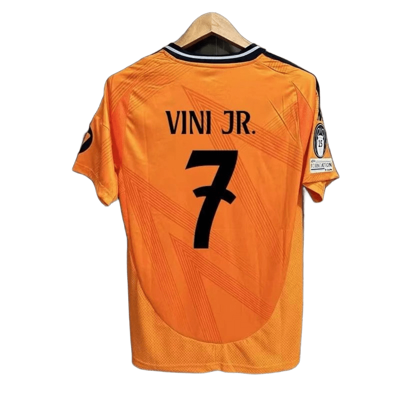 VINI JR. Orange Soccer Jersey 7 - Quick-Dry & Breathable