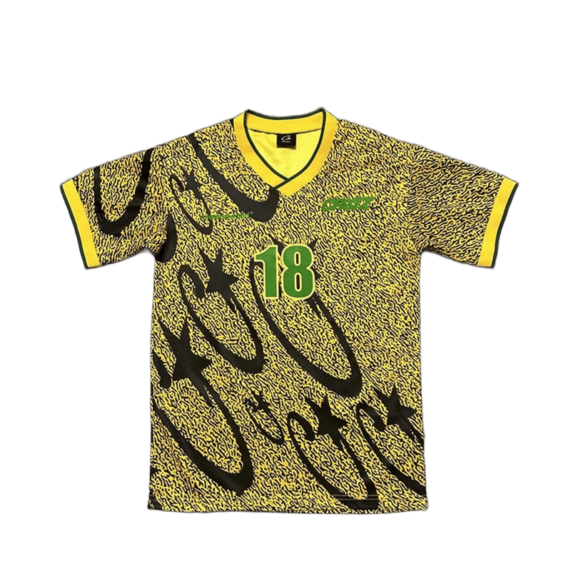 Vintage Yellow Soccer Jersey - Retro Unisex Sportswear