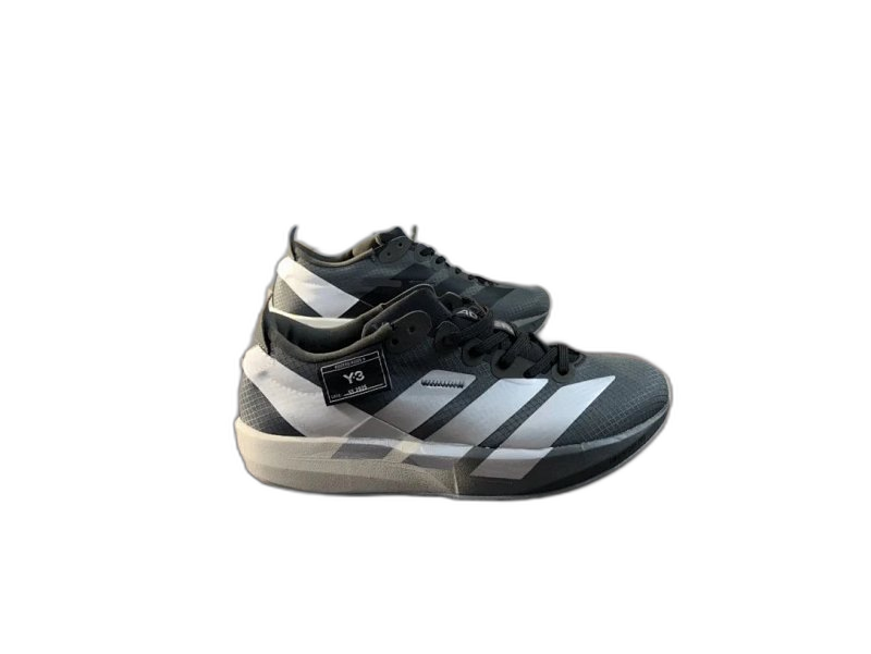 Y-3 Black/Grey Cushioned Mesh Sneakers by Yohji Yamamoto
