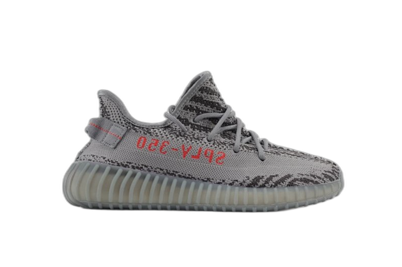 Yeezy Boost 350 Grey Zebra Knit Unisex Sneakers
