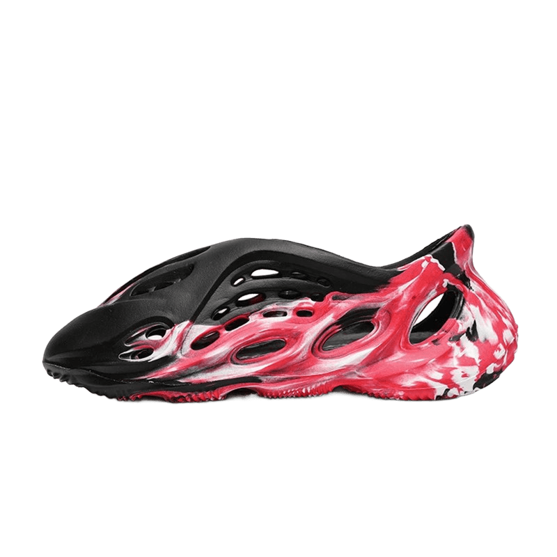 Yeezy Foam Runner Black Red: Breathable Unisex Shoes