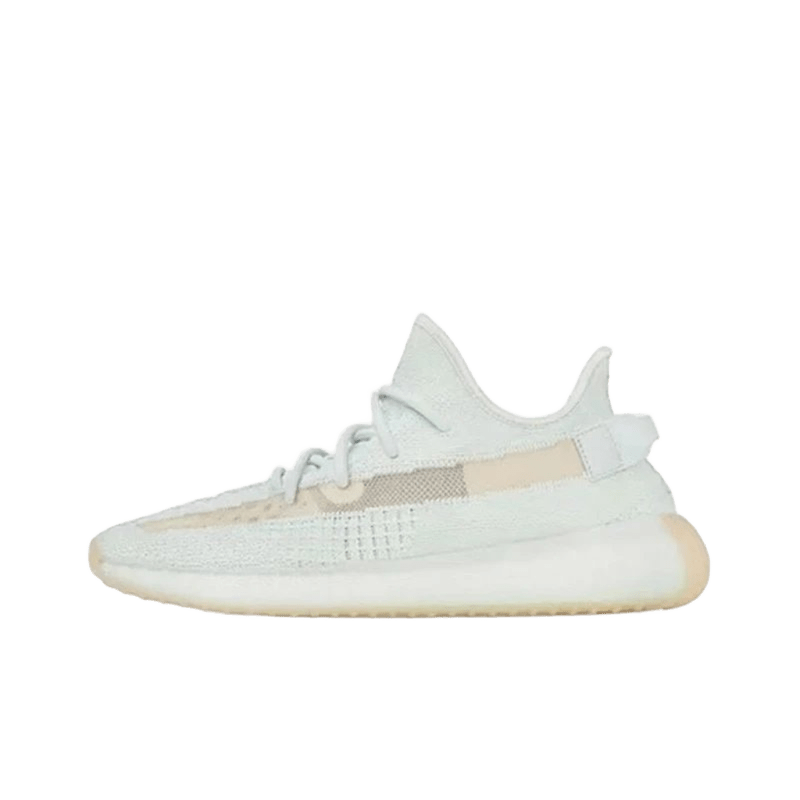 Yeezy Light-Toned Knit Sneakers: Cushioned & Breathable